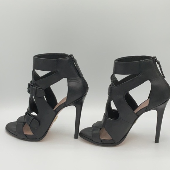 Pour La Victoire High Dress Cage Stiletto Pumps size 7 - Picture 6 of 13